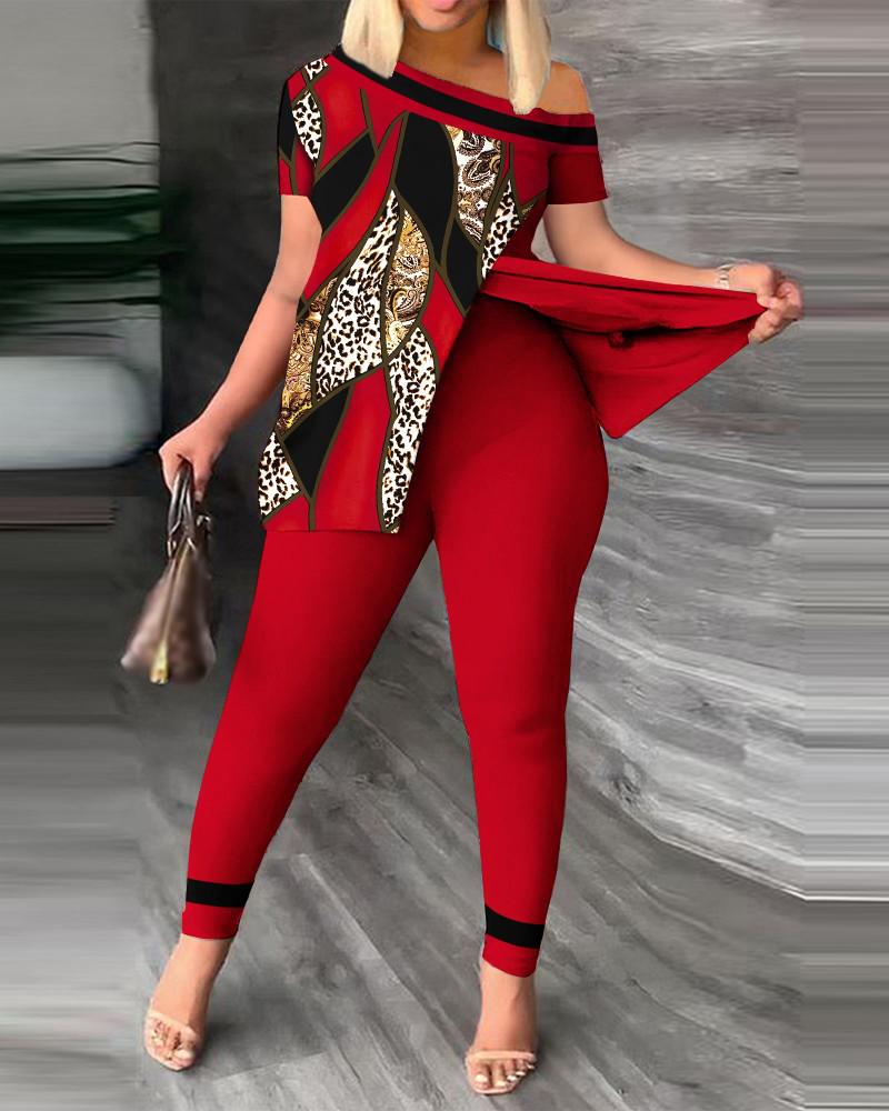 

2024 Осень Женский Европейский и Американский Модный Необычный Комплект из Двух Предметов с Длинными Брюками 3XL