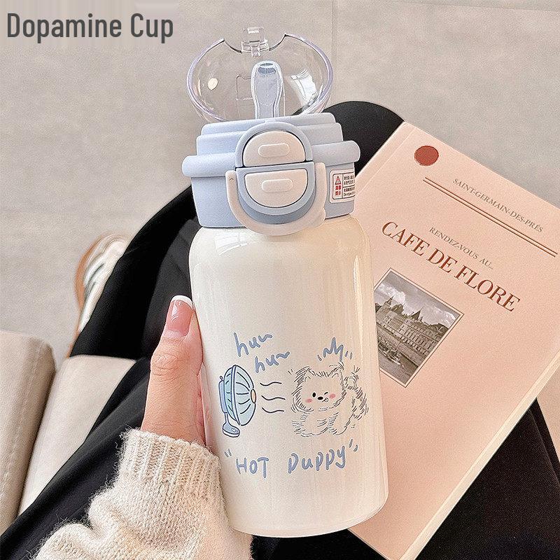 Qiwei Insulated Straw Water Bottle