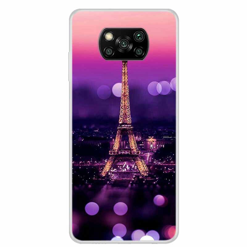 For Poco X3 Pro Case X3 NFC 6.67" Clear Marble Soft TPU Silicone Back Case for Xiaomi Poco X3 NFC Phone Covers Shockproof Fundas