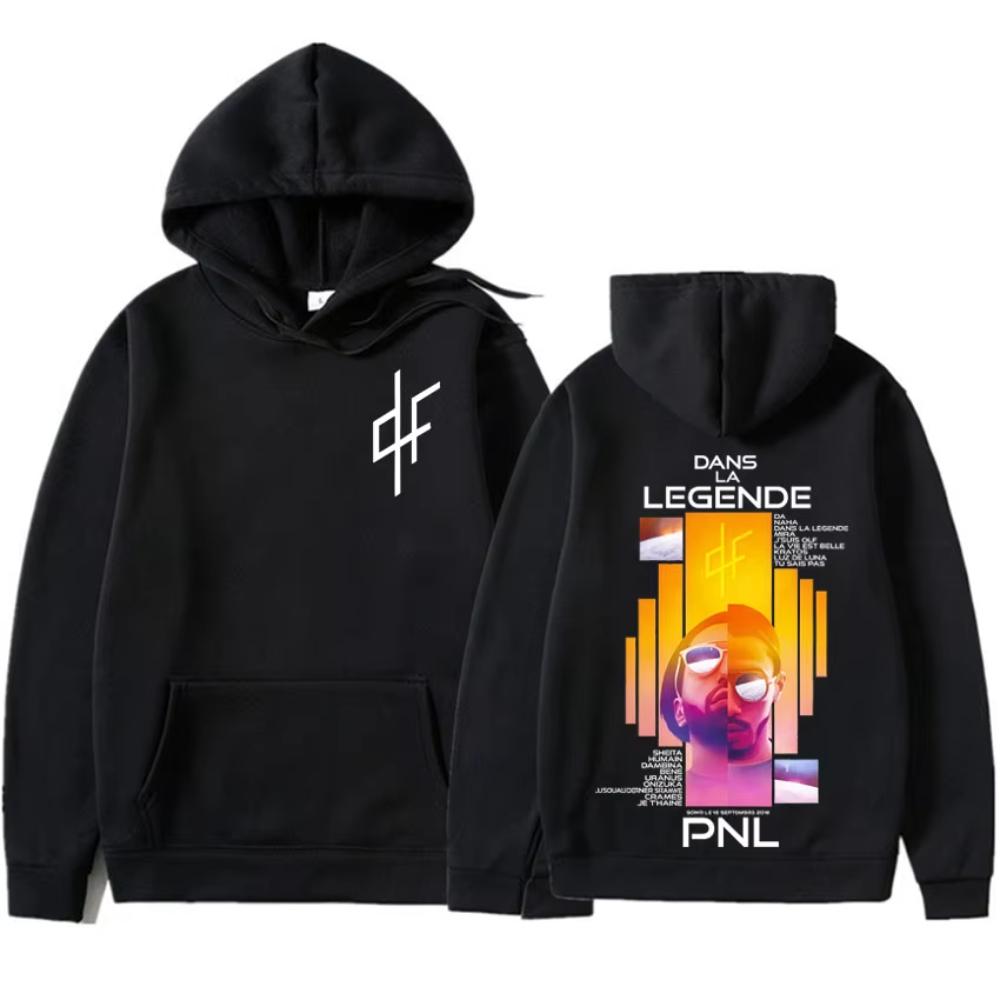

French Rap PNL Le Monde Chico Album Print Hoodies Men Clothing Y2k Harajuku Hip Hop Hoodies Oversized Sweatshirts S