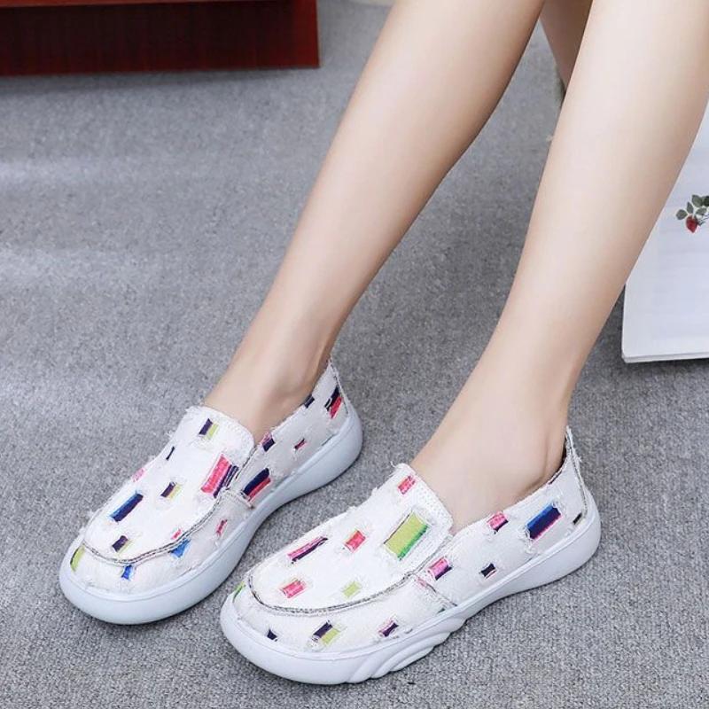 Fashion Ladies Footwear New In Light Summer Women's Canvas Shoes Walking 39 Cheap High Quality Offers Fashion 2025 Vulcanized Shoe Deals