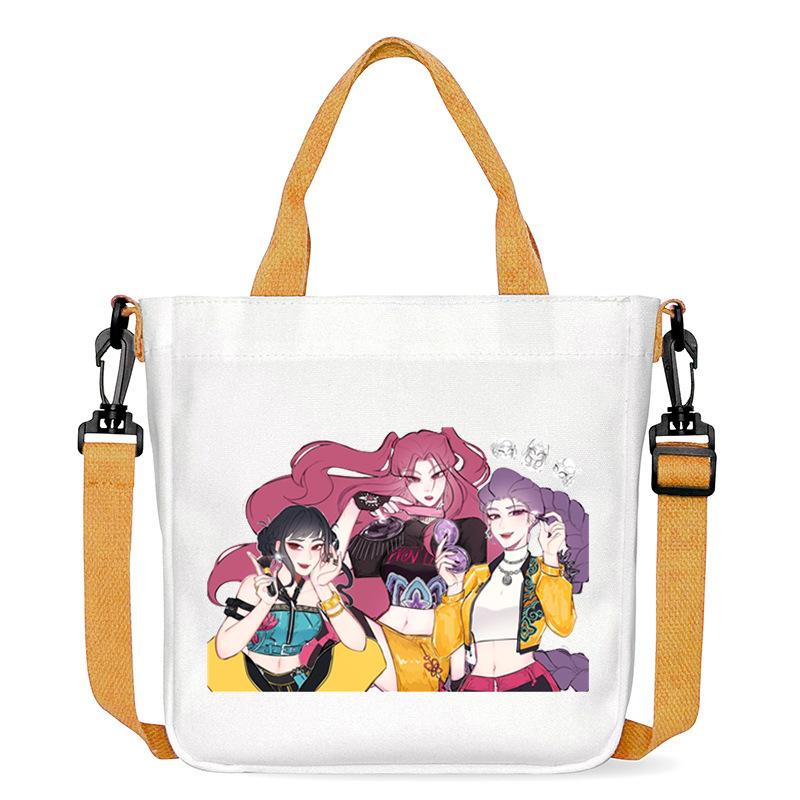 Anime Cartoon Print Office Worker Commuter Portable Messenger Bag Student Large Capacity Casual Handbag