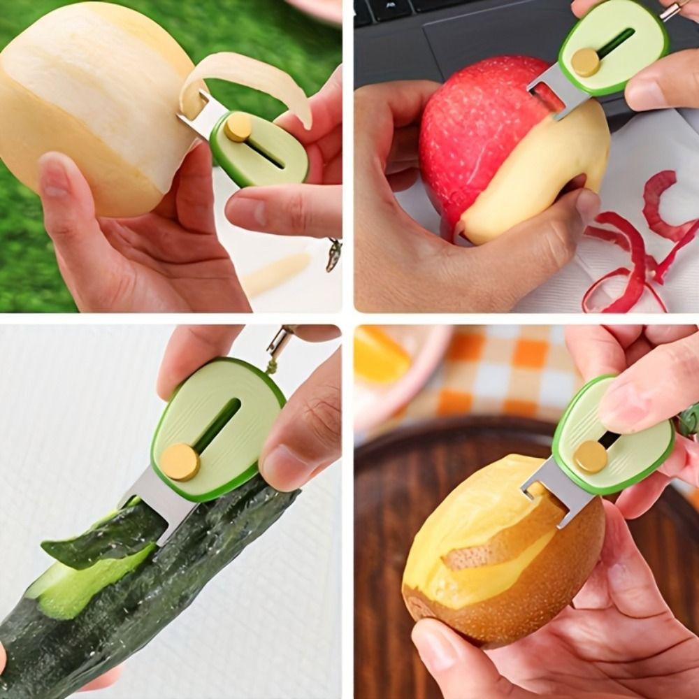 Foldable Mini Peeling Tool Retractable Design Multi-Functional Peeler Travel