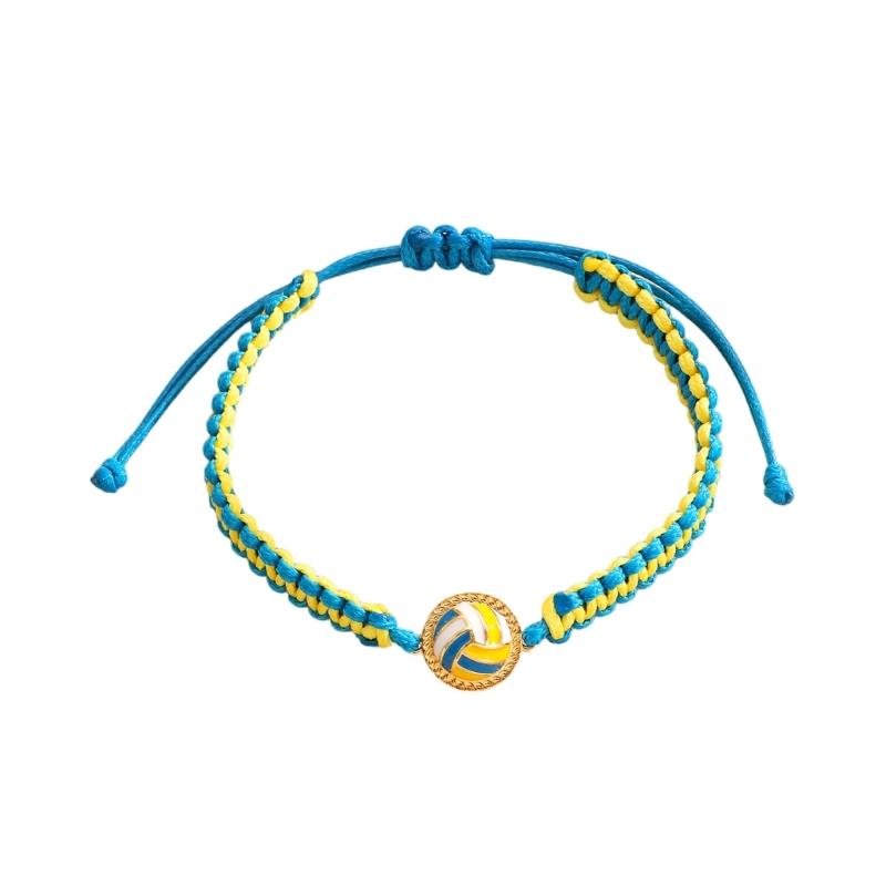 Handgefertigtes Sportarmband mit Motiven aus Fußball, Volleyball und Soccer für Fans und als Geschenk zu besonderen Anlässen