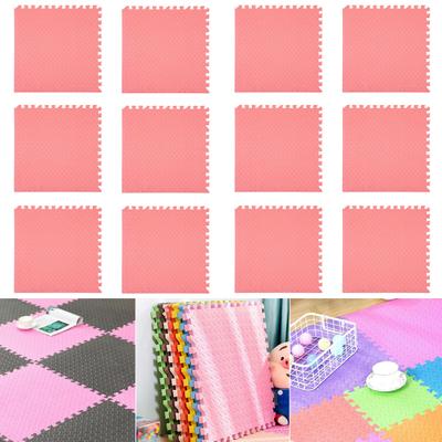 12Pcs Extra Thick Yoga Mat High Density EVA Foam Interlocking Floor Tile