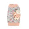 Pet Dog Sweater Winter Small Bear Print Knit Jumper Bichon Frise Teddy 4-Legged Warm Coat