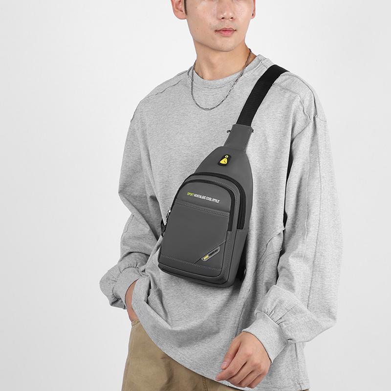 Outdoor Cycling Chest Bag Large Capacity Multi-Layer Shoulder Bag Multi-Functional Men's Crossbody Bag