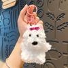West Highland Terrier Pendant Plush Toy Puppy Car Keychain Dog Doll Accessories