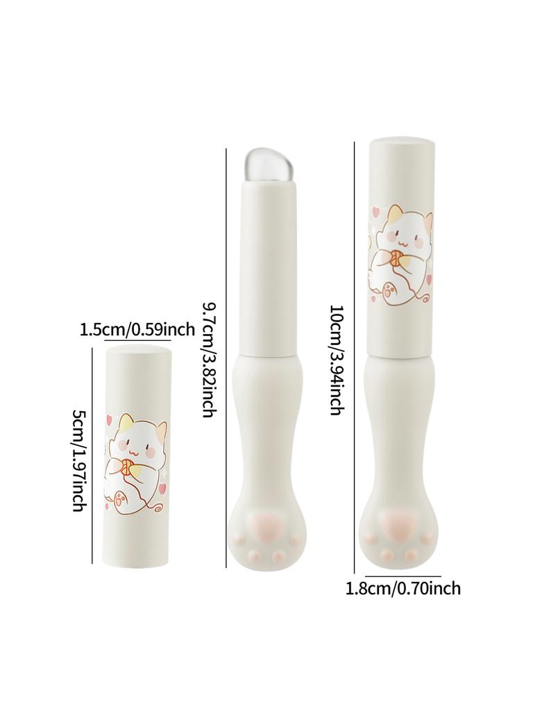 2pcs Silicone Lip Brush Cat's Claw Design Gentle Lips Multi-use Makeup Accessory For Professional Look