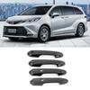 Carbon Fiber 4X Exterior Door Handle Cover Trim For Toyota Sienna 2021 2022 2023