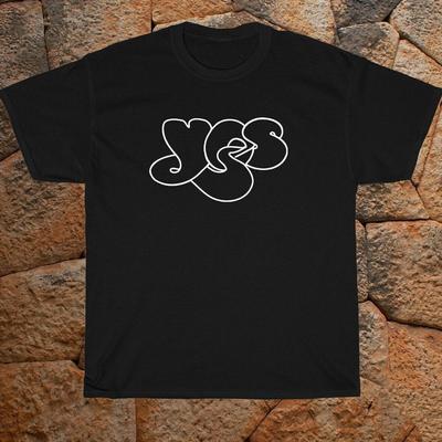 Nowa koszulka z logo zespołu YES Rock Music Prezent Dla Fana Czarna Wszystkie Rozmiary Koszulka KH824 Koszulka Unisex