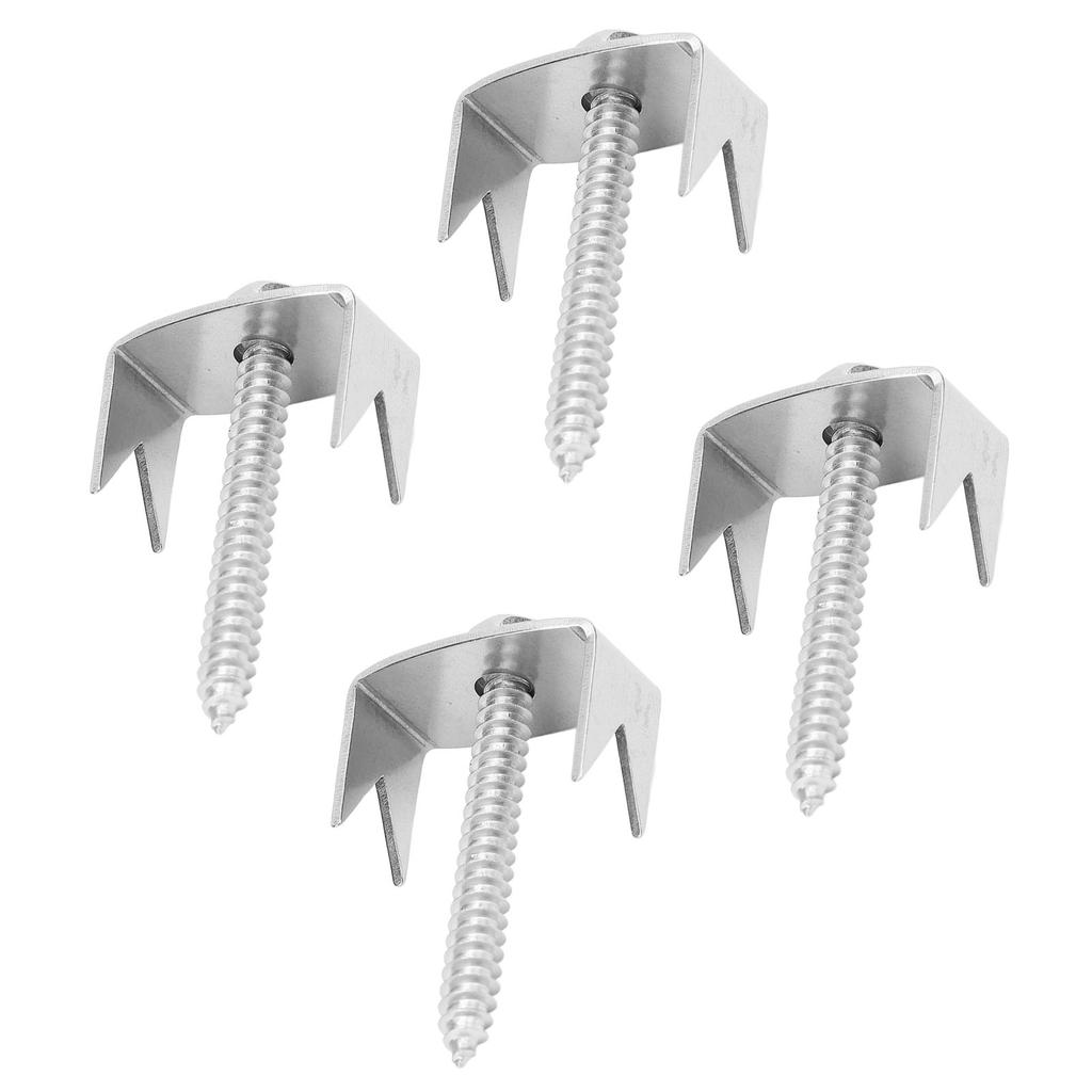 50 KS Upevňovacích prvků pro sloupky plotu Nerezová ocel Velmi odolné Opakovaně použitelné Upevňovací šrouby Hřebíky pro zahradní drát Fe