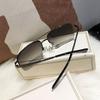 Halbrandlose braune Sonnenbrille UV-Schutz Speziell für Autofahren Angeln Outdoor-Brille Klassisch