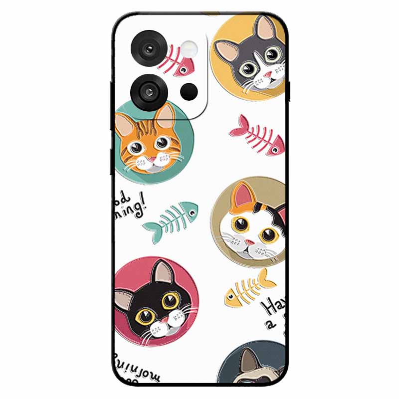 3D Emboss Cases For OnePlus 13T/ 13S Relief Emboss Soft Silicone Back Cover For CPH2723 Relief Funda OnePlus 13s Flower Capa 13T