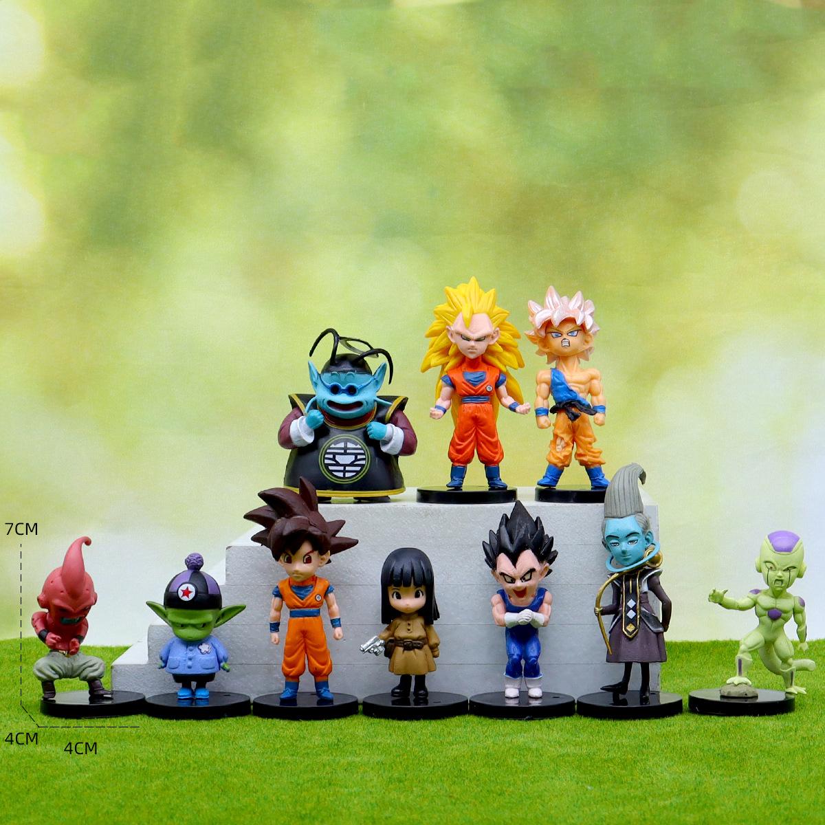 

Anime Dragon Ball Super Saiyan Son Goku Action Figure Model Gifts Collectible Figurines for Kids 6-9cm 10/16 Pieces In A Set