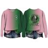 Women's Casual Round Neck Long Sleeve Valentine's Day Printed Pullover Top