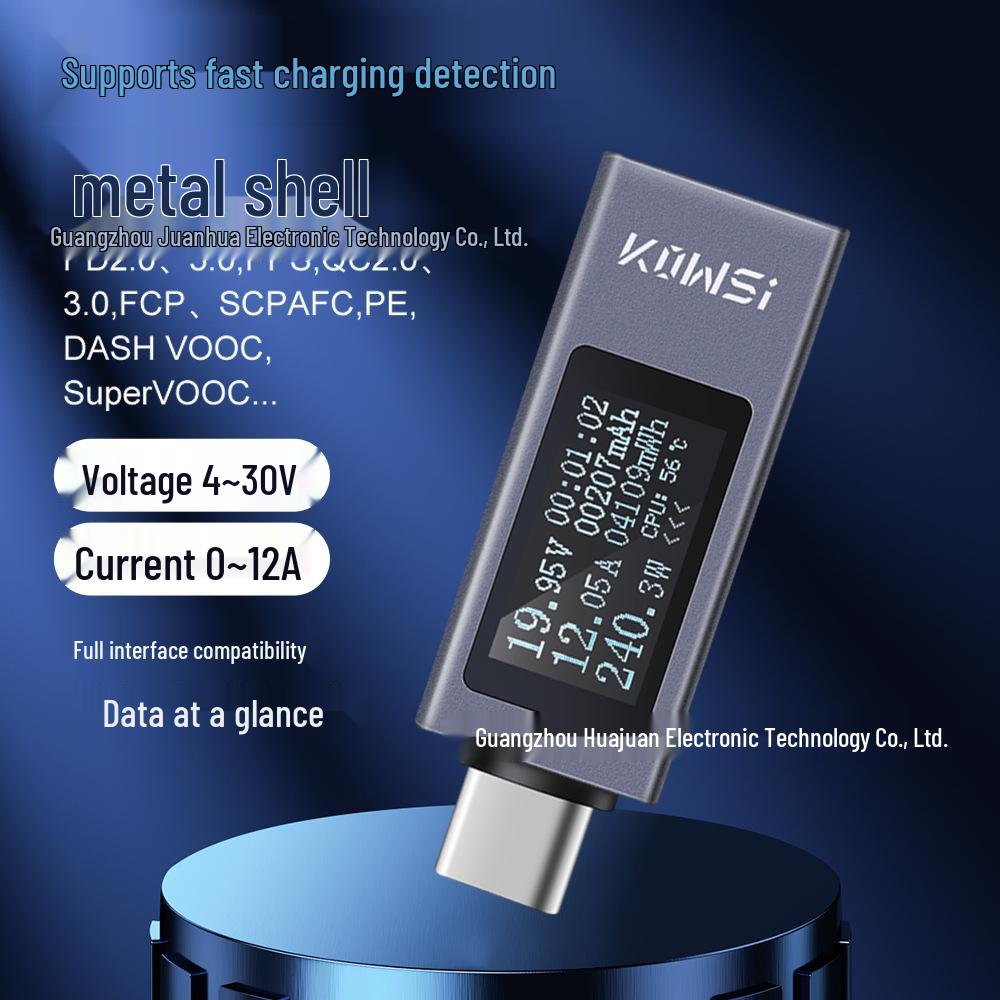 240W Fast Charging Type-C Digital Tester for Mobile Devices