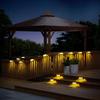 Waterproof Solar Outdoor Wall & Stair Lamp - Decorative Light for Fences, Railings, and Garden