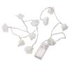 10LED Rose Flower String Lights Battery Operated For Wedding Home Party Birthday Festival Indoor Outdoor Decorations 1.2M