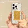 Auspicious Gold Foil Drip Glue iPhone 14 Protective Case