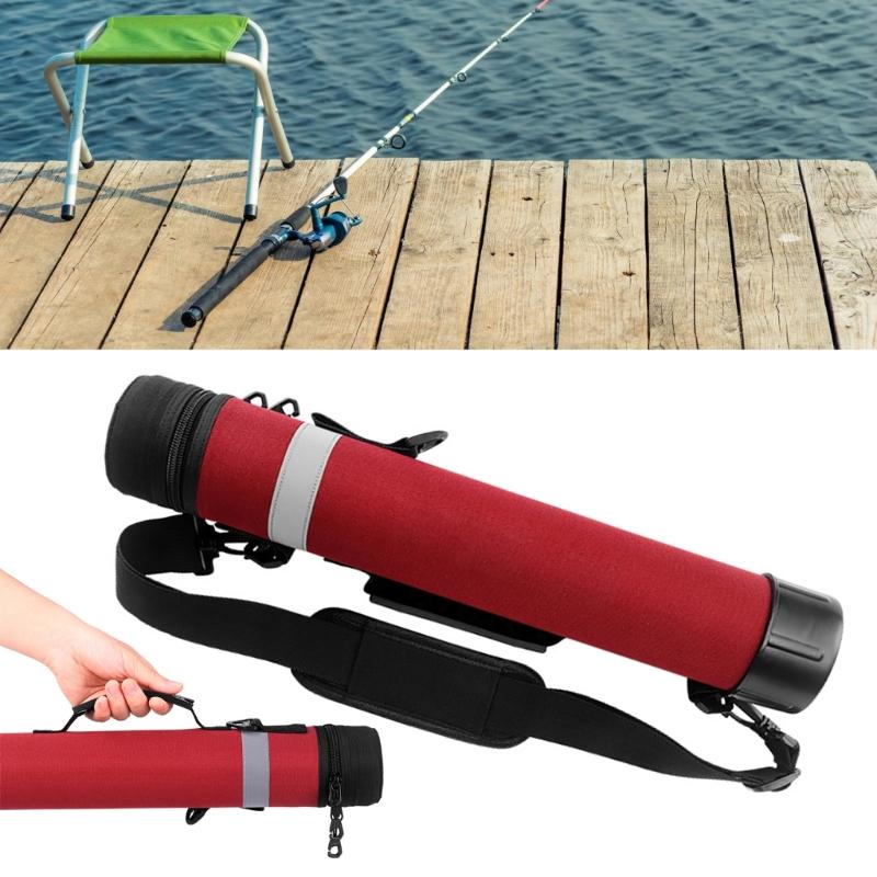 Fly Fishing Rod Case Waterproofs Protective Cover Fishing Poles Storage Bag Fishing Rod Organizers Protector Case