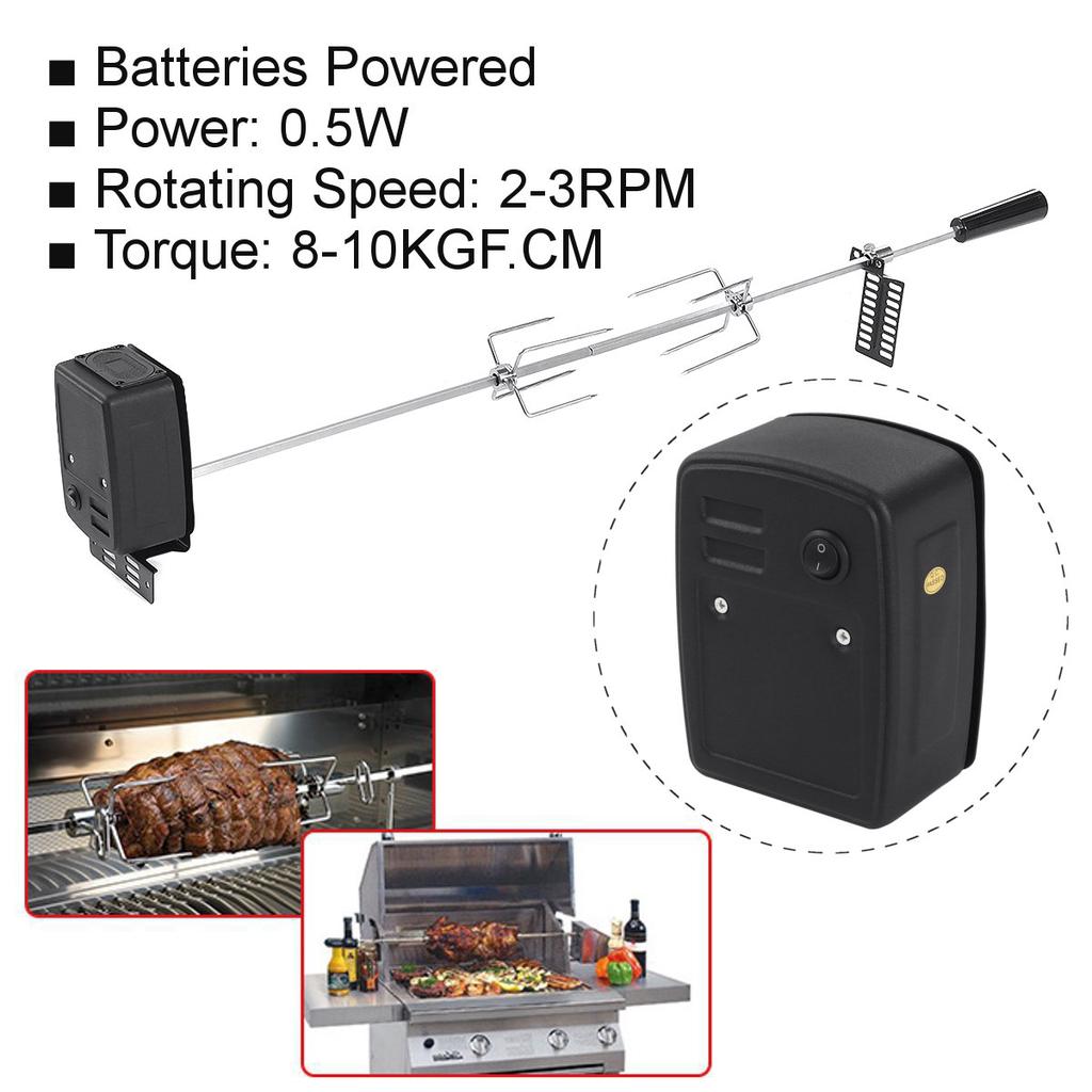 Buy Batteries Powered Stainless Steel BBQ Grill Roaster Rod Outdoor