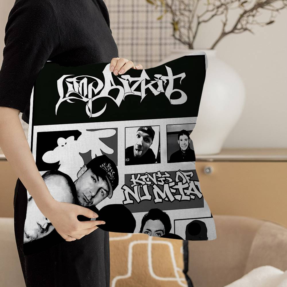 

L-Limp Band B-Bizkit Подушка Подарок Домашний Офис Украшение Подушка Спальня Диван Автомобильная Наволочка 12x12Inch