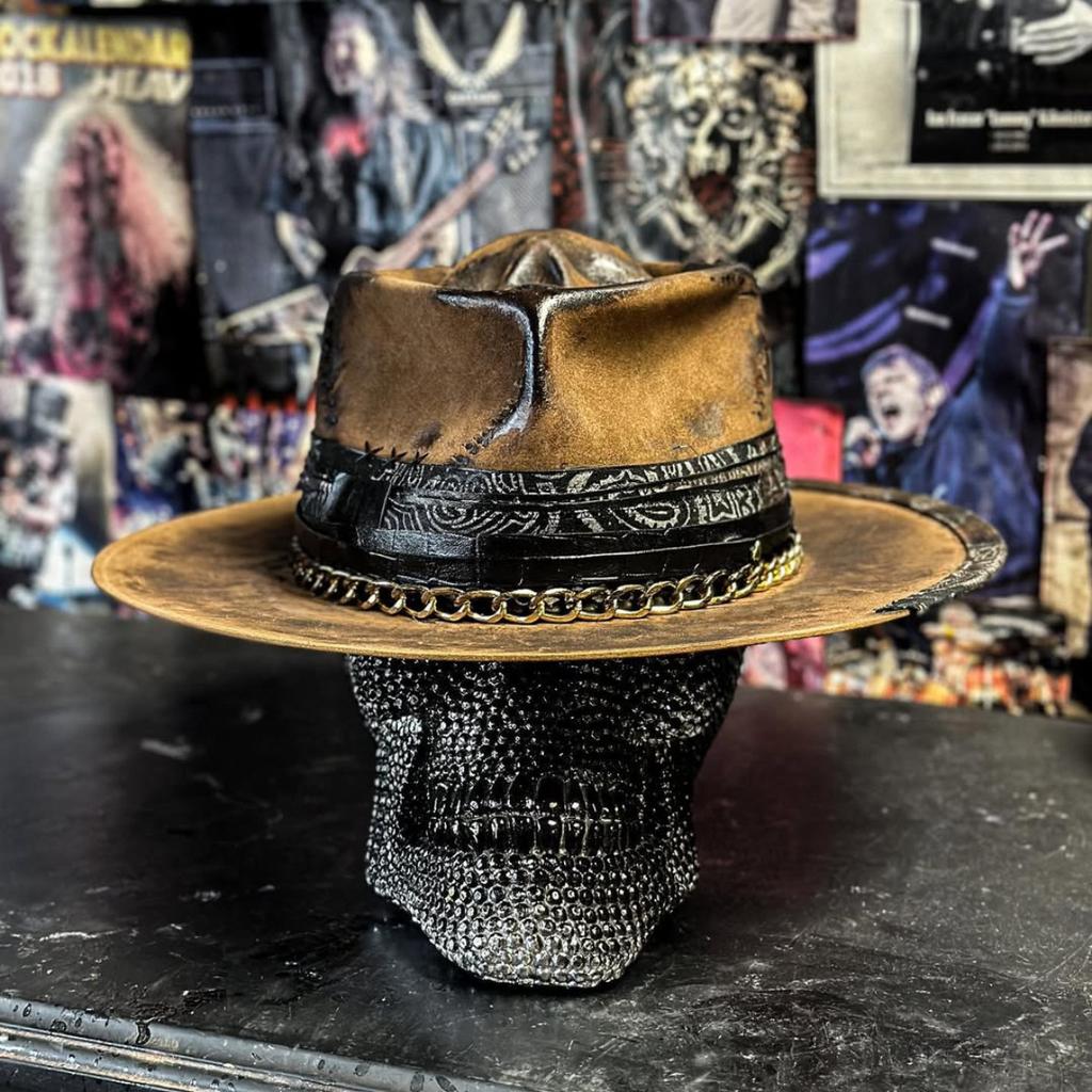 Skull Top Pure Wool Top Hat Retro Retro Wind Wool Felt Hat