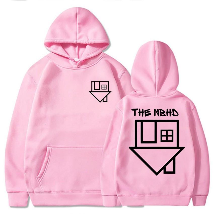 Soft Andcomfortablemenhoodiesforautumnandwinterneighborhood Bandprintedoutdoorsweatshirtship-hopstreetwearhoodieswarmfleecetops