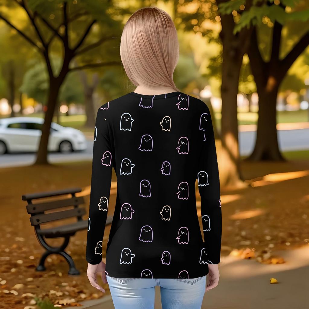 Children's Long-sleeved O-neck Top Printed Daily Casual