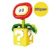 Cartoon Game Question Box Flower Building Blocks Set Retro Game Character MOC Bricks Model Toy Desktop Ornament Collectible Gift