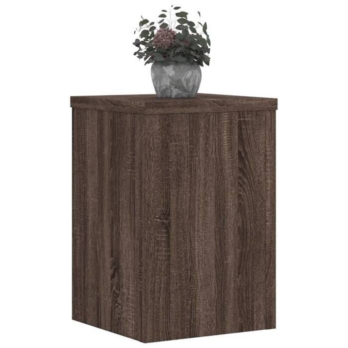 VidaXL Plant Stands 2 Pcs Brown Oak Engineered Wood, Flower Stand, Pot Stand, Plant Support 852912