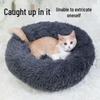Cozy Winter Nest: Plush Enclosed Deep Sleep Bed for Cats and Dogs