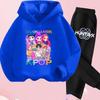 KPop Demon Hunters Hoodie Set Girls Fashion Casual Sweatshirt Movie New Kid K-Pop Demon Hunters Hooded Suit Clothes