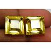 NATURAL Yellow SAPPHIRE Square Cut 16.1 Ct CERTIFIED Pair Gemstone For Gifting