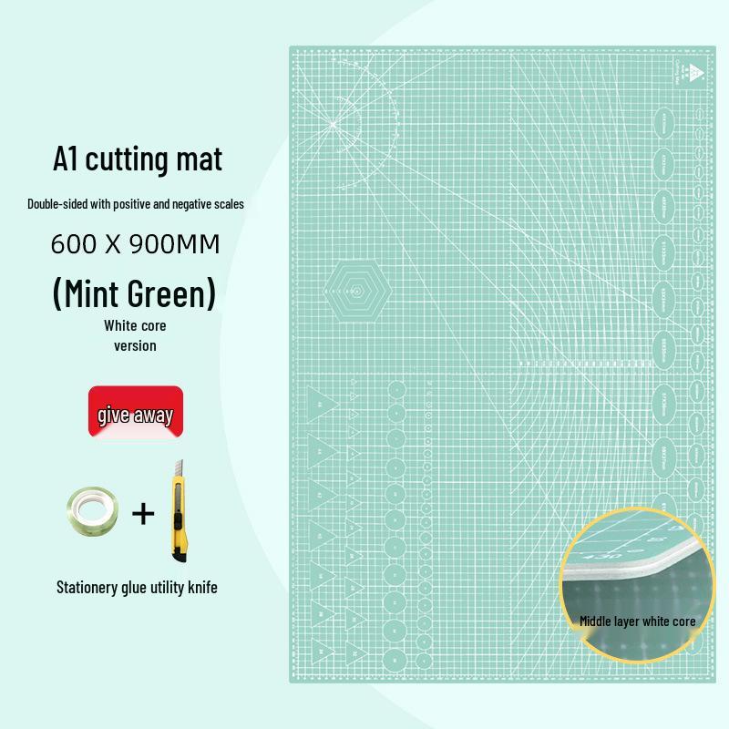 Huamei Handmade Cutting & Engraving Board Mat for Desktop & Student Use