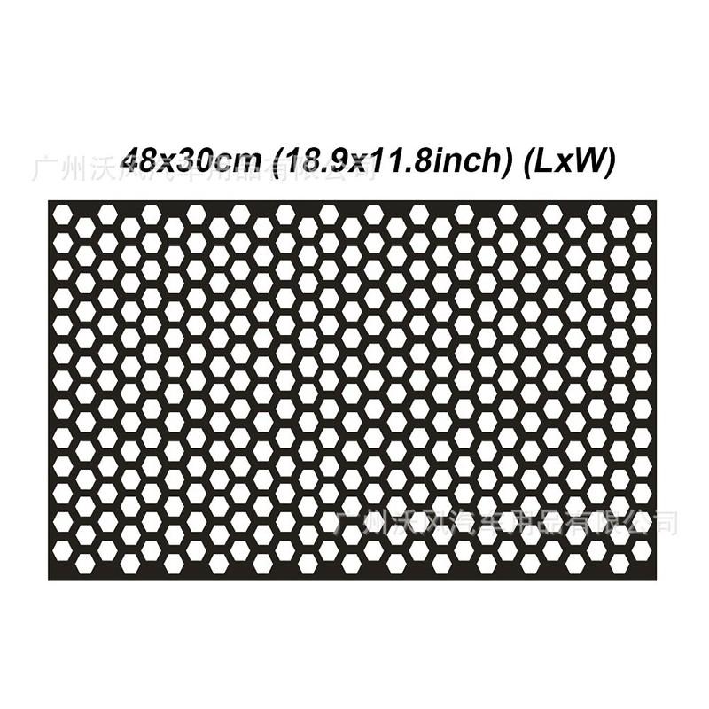 Car Rear Tail Light Cover Black/White Honeycomb Sticker Tail-lamp Decal Accessories