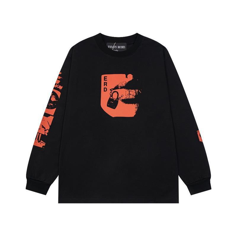 ERD Sad Rich Kid Lip Print Letter Oversized Hoodie Men Women