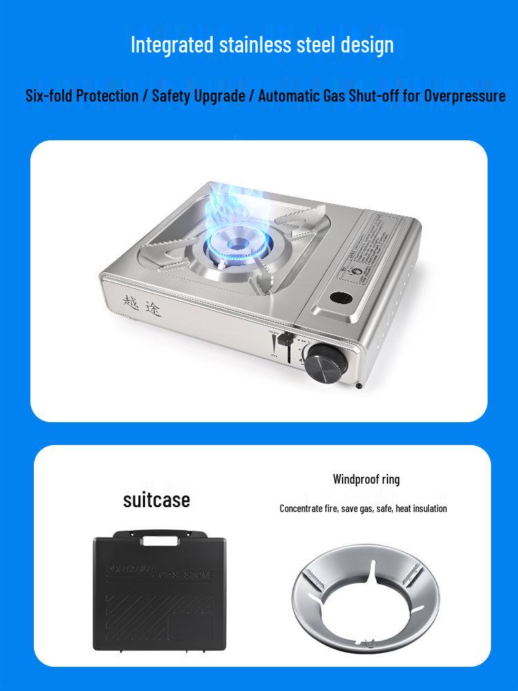 Portable Outdoor Gas Stove for Camping & Tea Brewing
