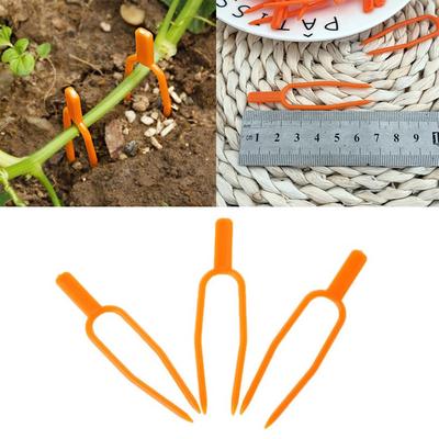 50pcs Plastic Plant Clips Fixing Fastening Fixture Clamp Strawberry Fork Farming Clip Plant Support