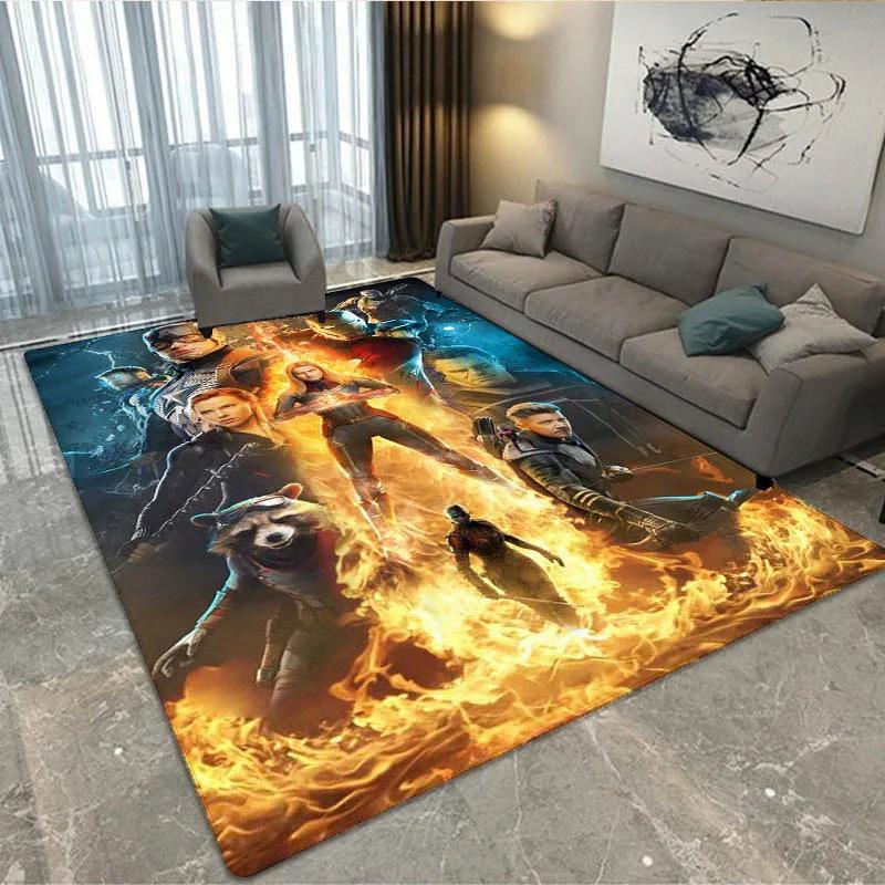 3D The Avengers Cartoon printed Carpet Living Room Bedroom Carpet Non-slip carpet home bedroom decor area rug Birthday Gift