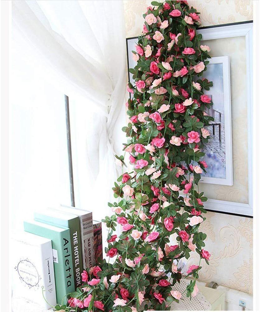 

250cm Artificial Flower Plant Rose Garland Wedding Home Centerpiece Indoor Outdoor Wall Room Decoration Garden Diy Hotsale Party 1pc сливовий