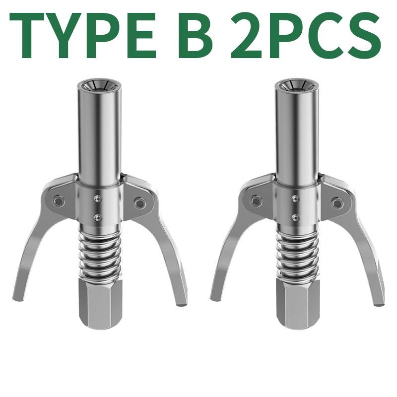 Grease Gun Coupler Heavy-Duty 10000 PSI NPTI/8 Quick Release Oil Pump Tip Tool Pressure Grease Nozzle Car Syringe Lubricant Tip