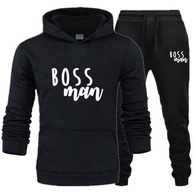 Couple Fashion Tracksuit Set/Couple T-Shirt Fleece Hoodie + Pant Set Cotton T-Shirt Casual Hoodie Fashion Print Streetwear