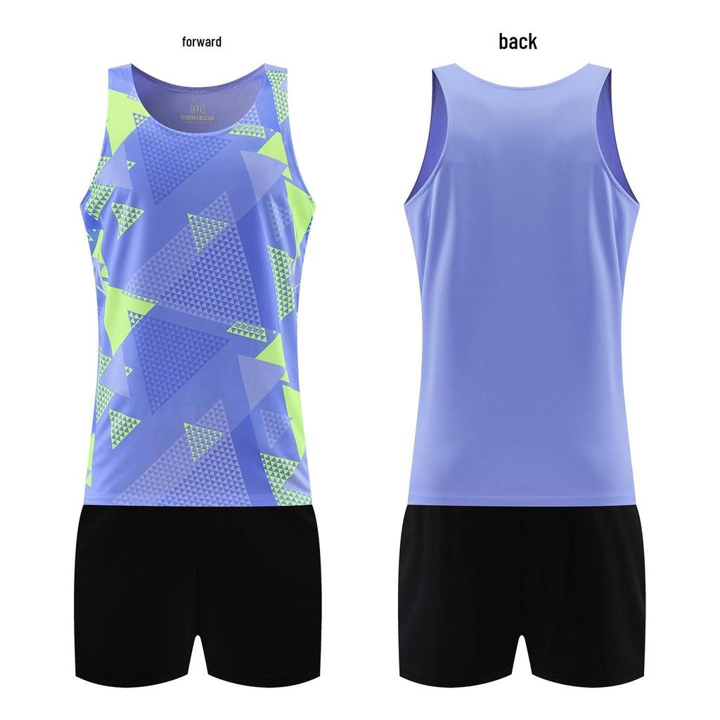 Men's Quick-Dry Track and Field Training Set: Marathon Running Vest & Shorts