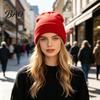 Winter Warm Beanies Hat Unisex Solid Color Knit Beanies, Classic Slouchy Skull Cap for Winter, Couple Matching Casual Headwear Men Women, Soft Thermal