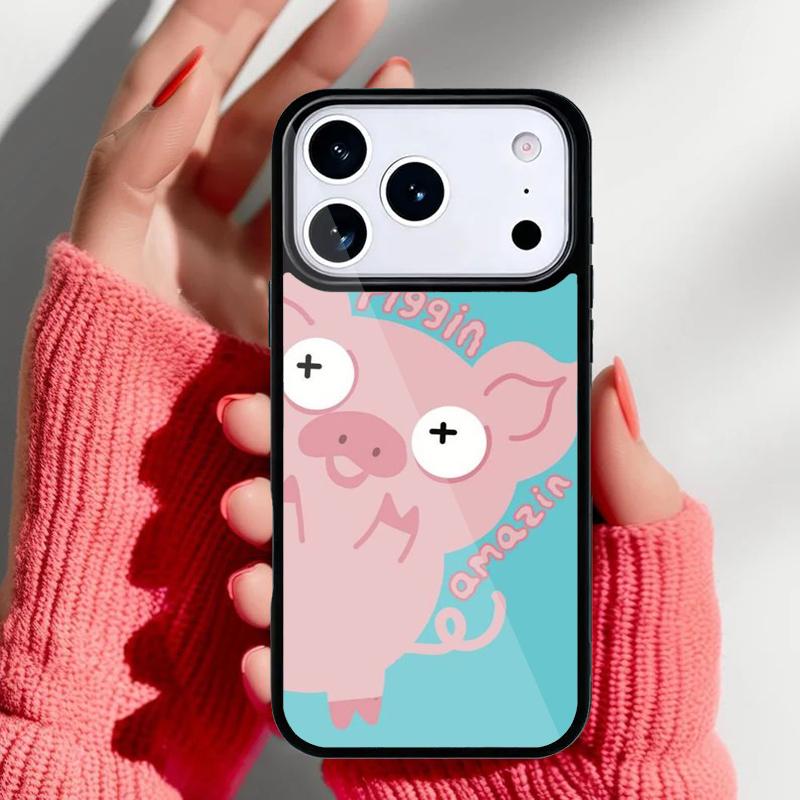 cute pig Phone Case for iPhone 17 16 15 14 13 Pro Max Back Cover for 12 11 Pro Coque
