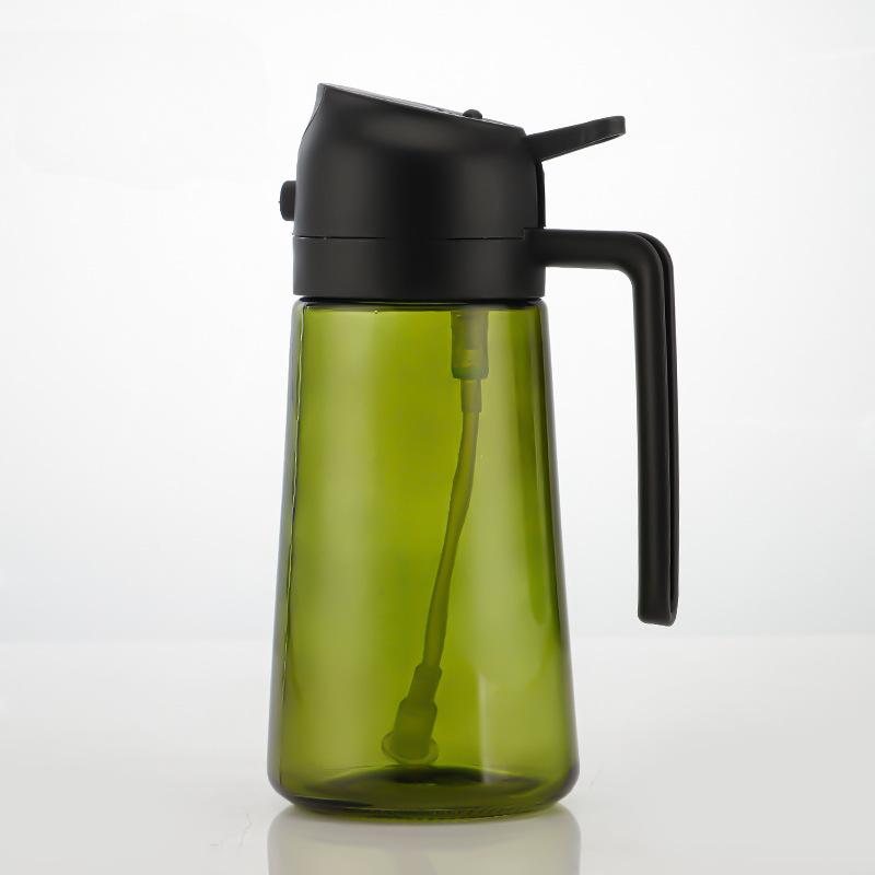 Oil Injection Bottle, Kitchen Oil Bottle, Two in One Oil Distributor and Oil Spray, Kitchen Supplies