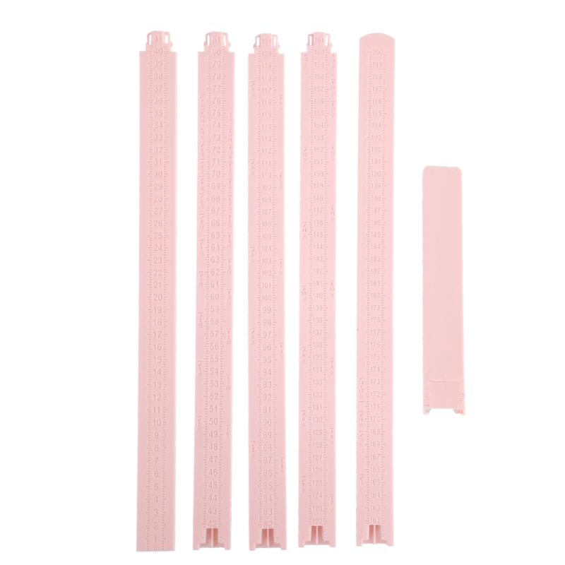 

Growth Chart Baby Height Chart Spliced Height Ruler Kids Height Measurement for Wall Sticker Sliding Measuring Ruler розовый