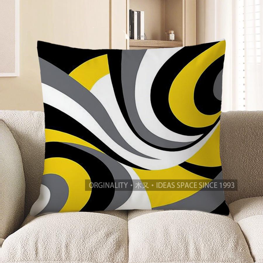 Home Decor Modern Geometric Pattern Throw Pillow Cover Pattern Cushion Cover Suitable For Sofa Bedroom Car Pillow Cover